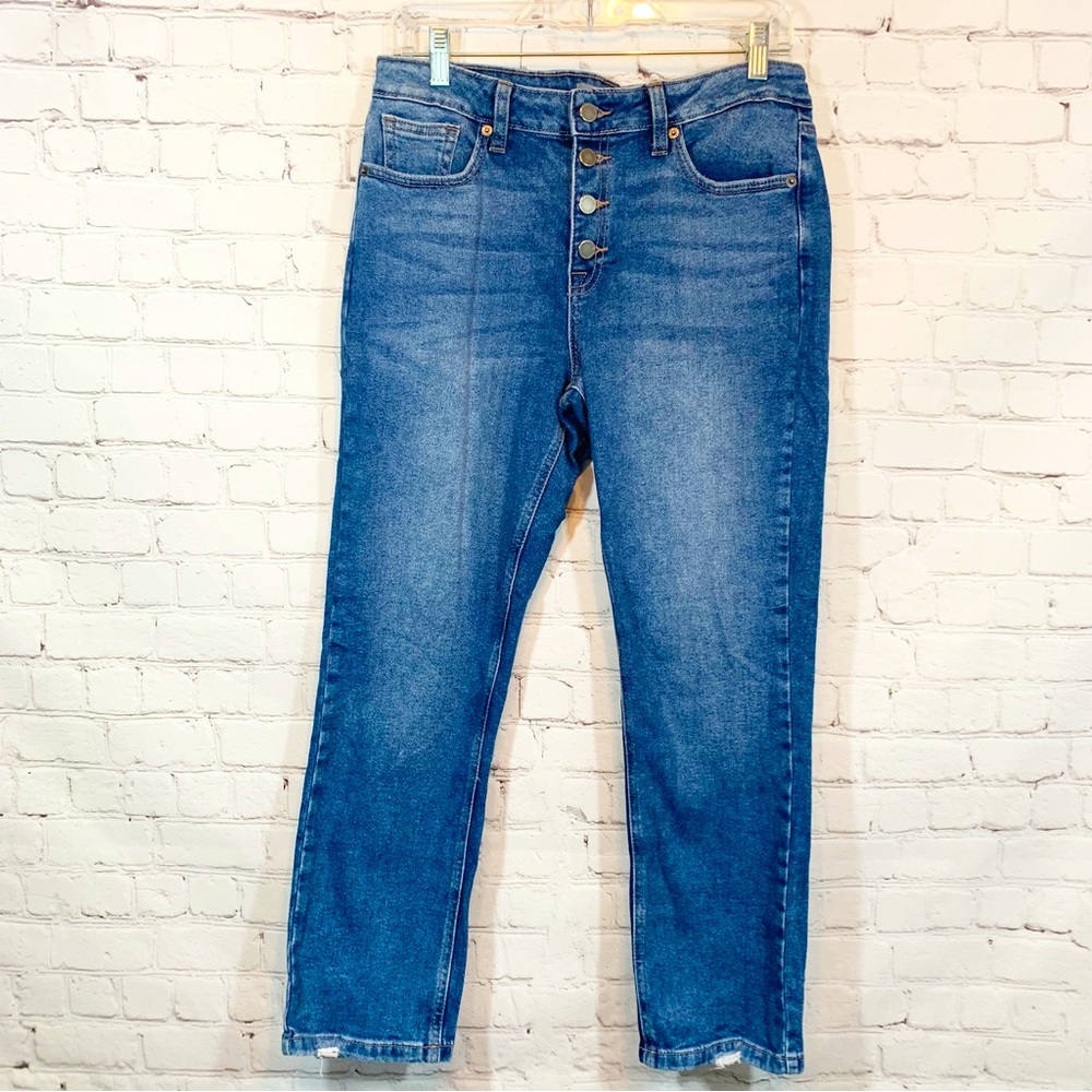 Just USA Cropped Jeans button fly
